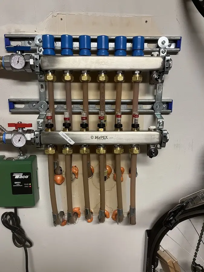 Plumber performing Gas Leak Detection at a residential property in Goulds